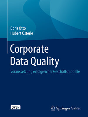 cover image of Corporate Data Quality